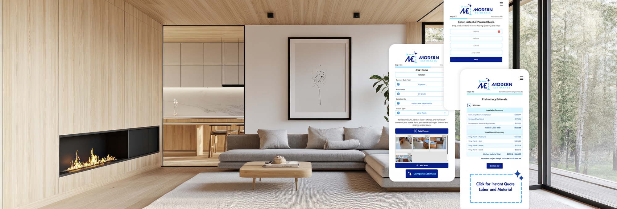 Get your free flooring quote with MEasure App today!